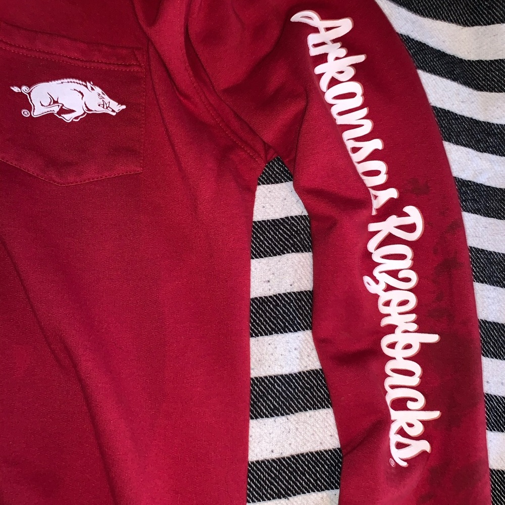 Arkansas Razorback Half-zip Hoodie - Picture 3 of 5